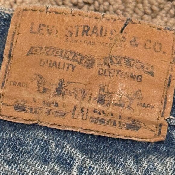 1980's Levis 903 Court Super High Waisted Rare Loose Fit Denim Jeans Sz 7 - Picture 11 of 13